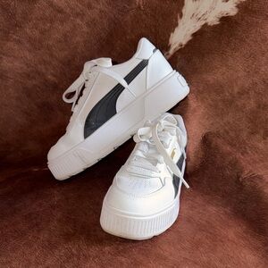 Puma White and Black Women's Sneakers